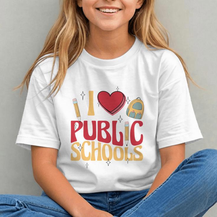 Show Your Pride! I Love Public Schools Back to School Youth T-shirt Show Your Pride! I Love Public Schools Back to School Youth T-shirt