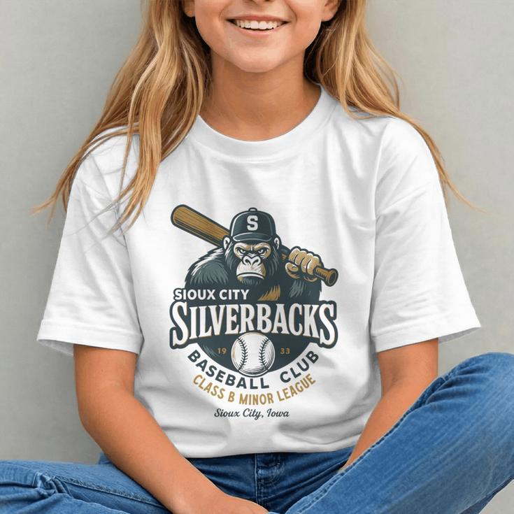 Sioux City Silverbacks Retro Minor League Baseball Graphic Youth