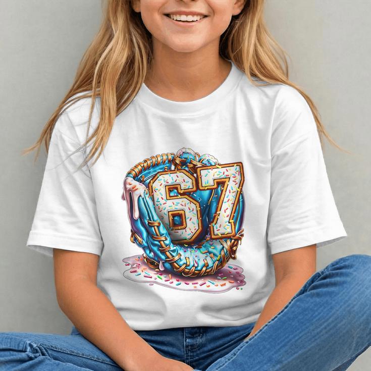 Six Seven Baseball Lifestyle 67 Meme Gen Alpha Slang Premium Tri-Blend Graphic Youth