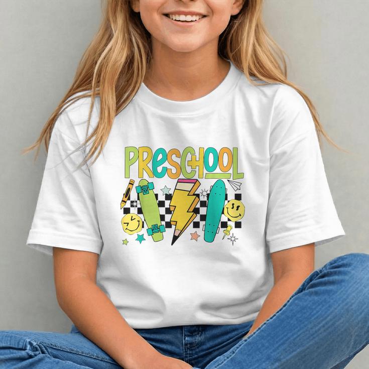 Skate into Preschool! Fun Back to School Youth T-shirt