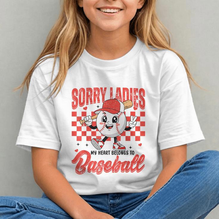 Sorry Ladies My Heart Belongs To Baseball Valentines Boys Graphic Youth Sorry Ladies My Heart Belongs To Baseball Valentines Boys Graphic Youth