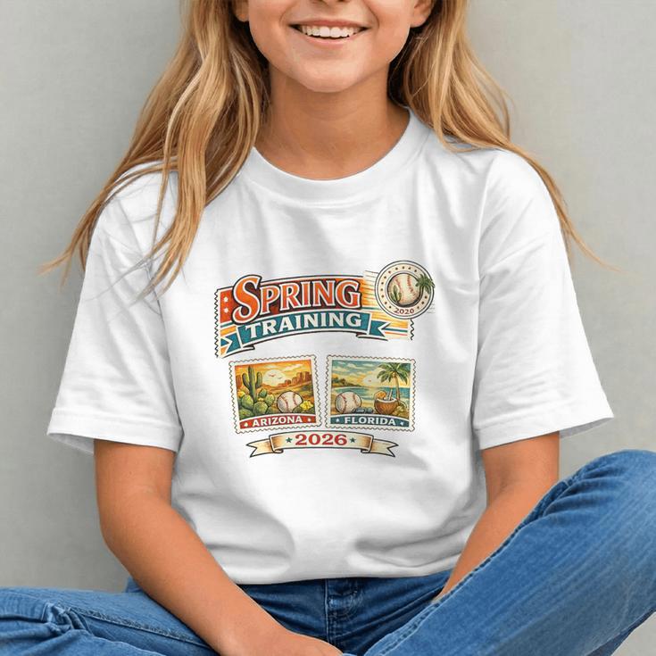 Spring Training 2026 Retro Postcard Baseball Premium Tri-Blend Graphic Youth