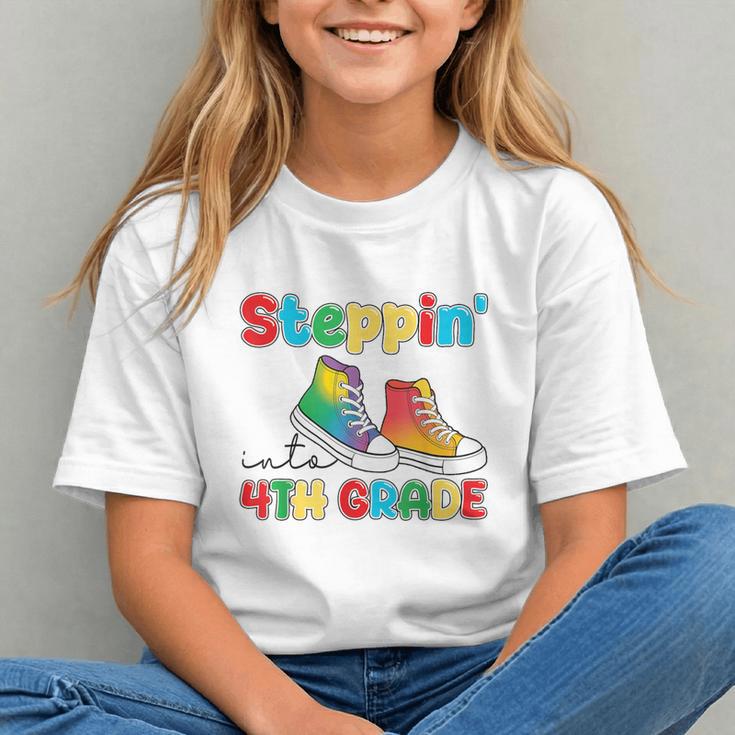 Striding Into 4th Grade! Back to School Youth T-Shirt