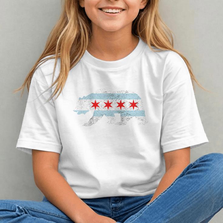 Sweet Vintage Retro Chicago City Flag Bear Print Raglan Baseball Tee Graphic Youth Sweet Vintage Retro Chicago City Flag Bear Print Raglan Baseball Tee Graphic Youth
