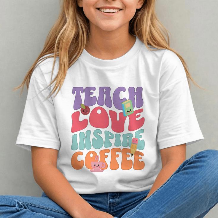 Teach Love Inspire Coffee Cute Teaching Quote Back To School Graphic Youth Teach Love Inspire Coffee Cute Teaching Quote Back To School Graphic Youth