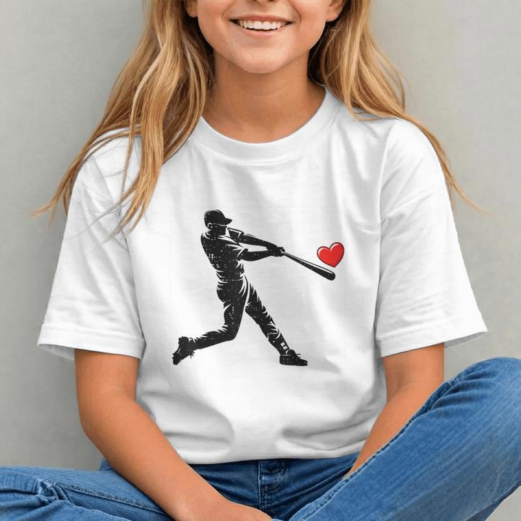 Valentines Day Baseball Batter Silhouette Heart Men Boys Kid Graphic Youth Valentines Day Baseball Batter Silhouette Heart Men Boys Kid Graphic Youth