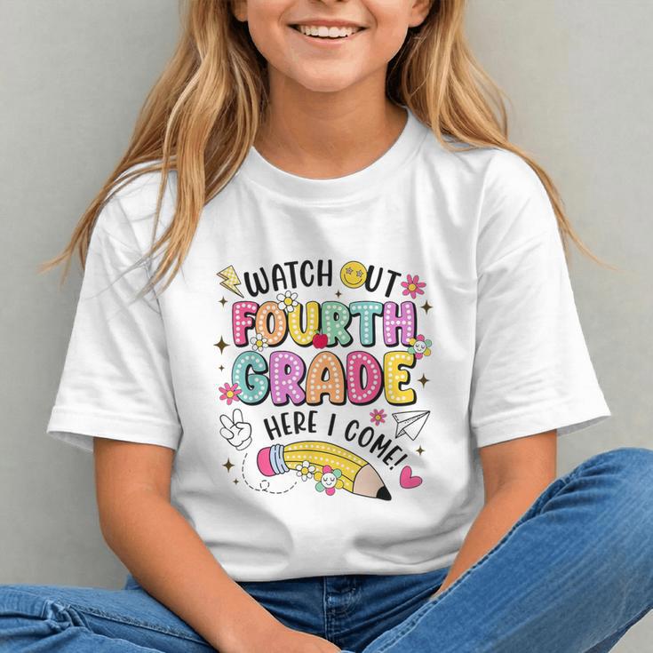 Watch Out Fourth Grade Here I Come Shirt Kids Back To School Graphic Youth Watch Out Fourth Grade Here I Come Shirt Kids Back To School Graphic Youth