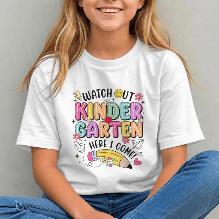Watch Out KinderGarten Here I Come Shirt Kids Back To School Graphic Youth Watch Out KinderGarten Here I Come Shirt Kids Back To School Graphic Youth
