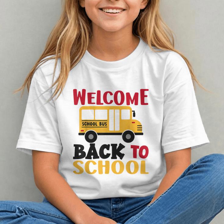 Welcome Back To School For Bus Drivers First Day Of School Graphic Youth