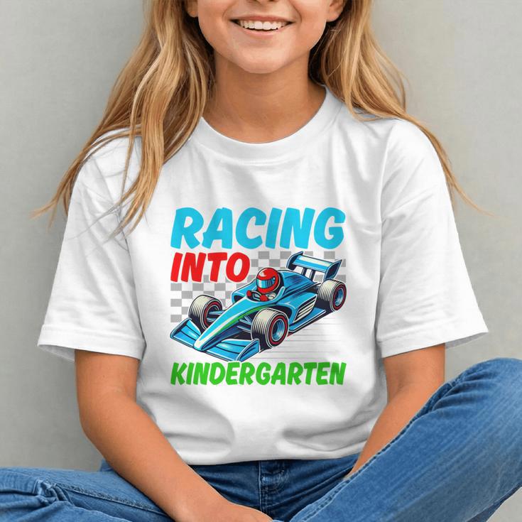 Zoom into Kindergarten! Race Car Back to School Youth T-shirt Zoom into Kindergarten! Race Car Back to School Youth T-shirt