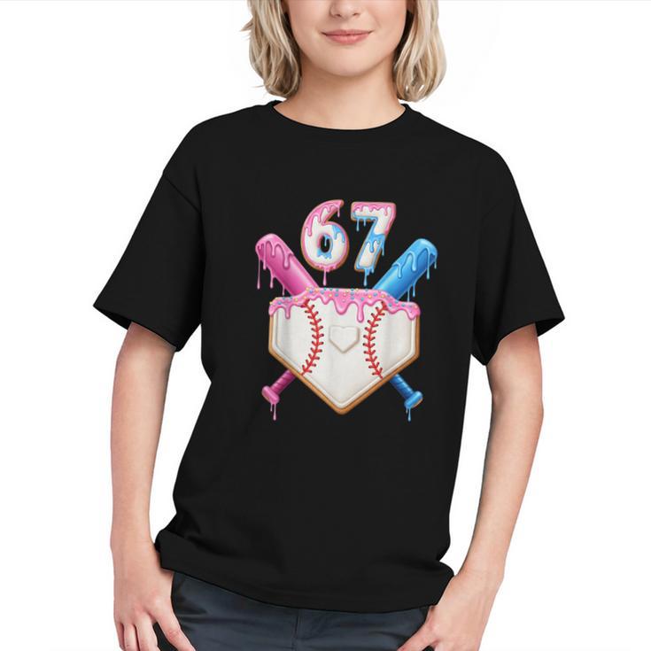 6 7 Baseball Dripping Six Seven Gen Alpha Slang Graphic Youth
