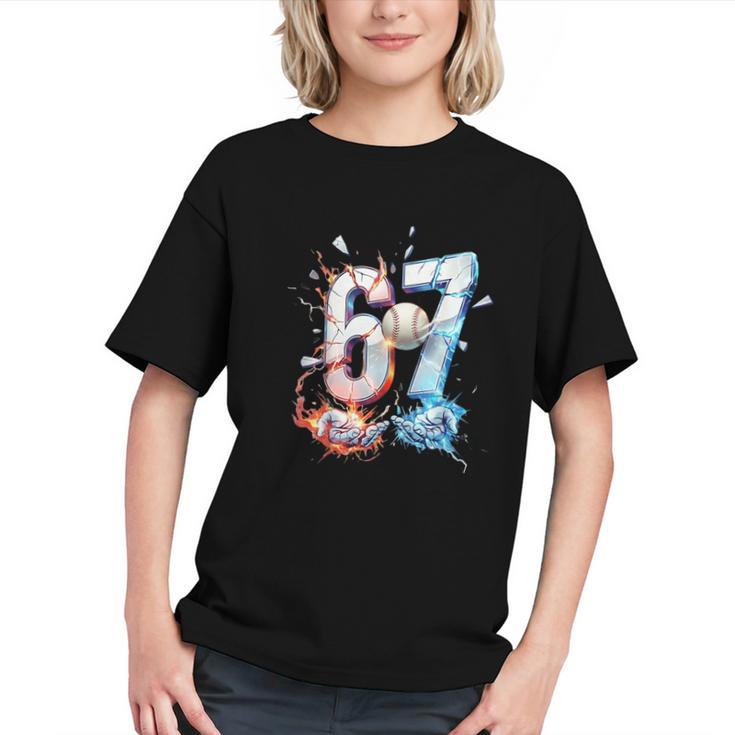 6 7 Baseball Six Seven Meme 67 Hands Kids Men Women Graphic Youth