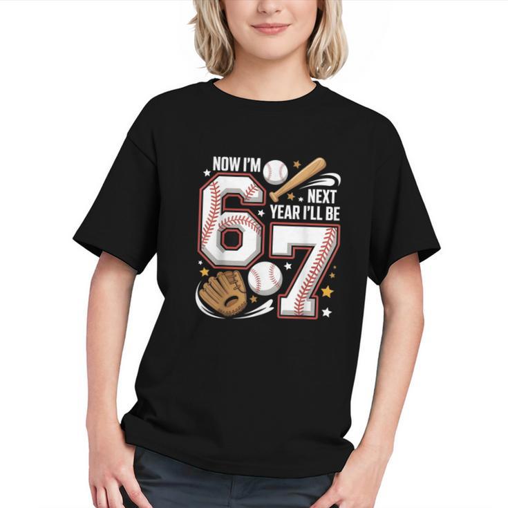6 Year Old Birthday 67 Trend Baseball Now I’m 6 Next Year 7 Graphic Youth