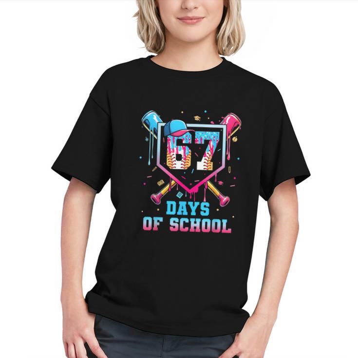 67 Days Of School 67th Day Baseball Meme Men Boys Kids Graphic Youth