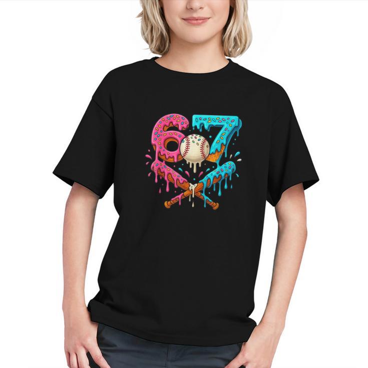 67 Ice Cream Drip Baseball Meme – Six Seven Gen Alpha Graphic Youth