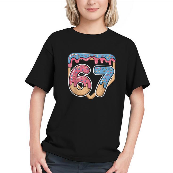 67 Ice Cream Drip Meme Baseball Graphic Youth
