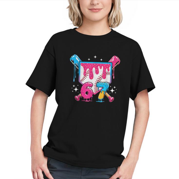 67 Six Seven Ice Cream Drip Baseball Boys Youth Graphic Youth