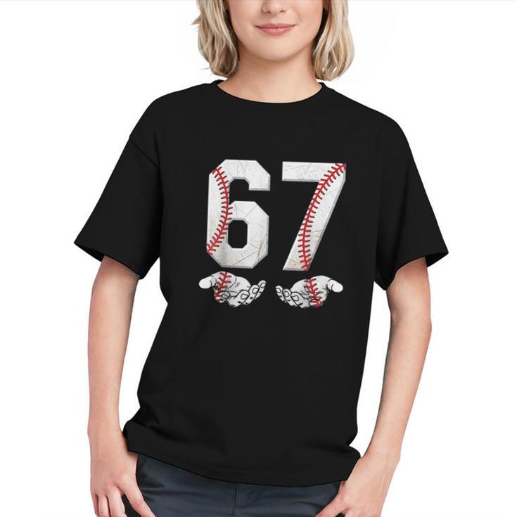 67 Six Seven Number 6 7 Meme Baseball Six Seven For Boys Men Graphic Youth