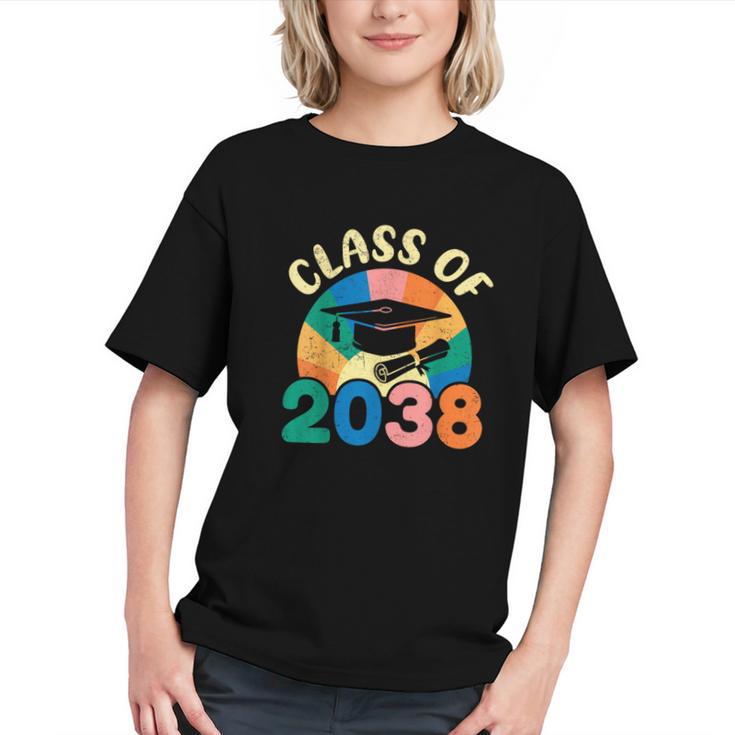 Back To School Pre-K Kindergarten Graduation Class Of 2038 Graphic Youth