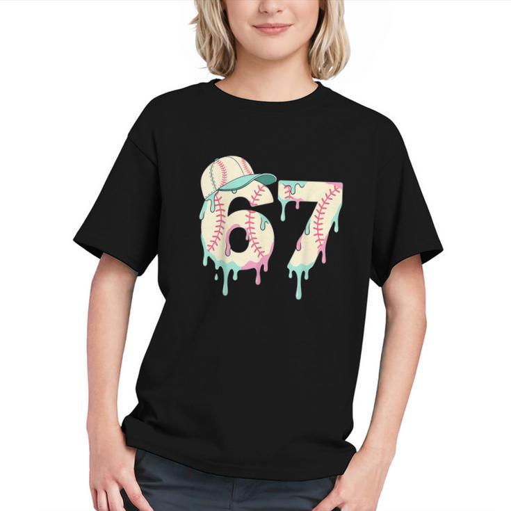 Baseball 67 Drip Six Seven Baseball Dripping Boys Kids Graphic Youth