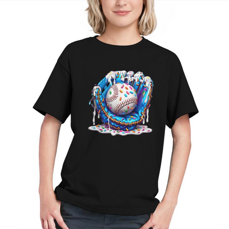Baseball Drip For Boys Ice Cream Drip Youth Baseball Boys Graphic Youth
