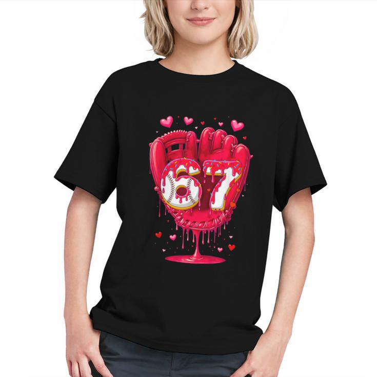 Baseball Drip Ice Cream Valentine Youth Boys Girls Sport Graphic Youth