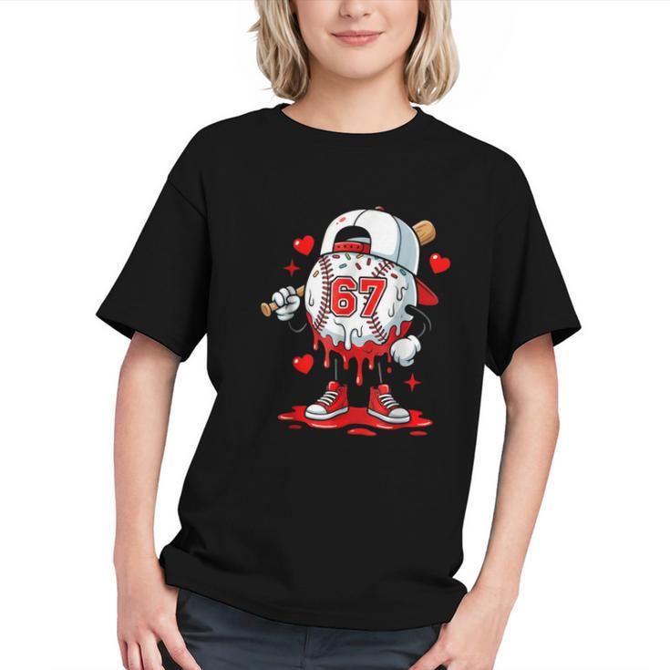 Baseball Drip Icecream Valentine 67 Meme Tees Men Youth Boys Graphic Youth