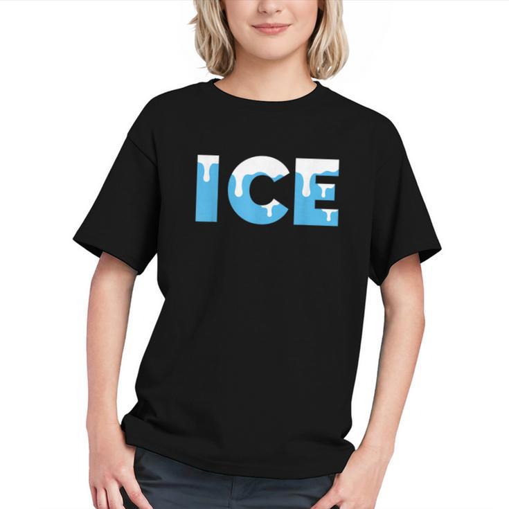 Baseball ICE Ice Cream Drip Baseball Drip Baseball Graphic Youth
