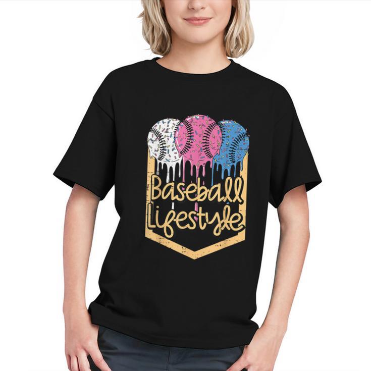 Baseball Lifestyle Ball Sprinkles Drip Boys Kids Men Teen Graphic Youth