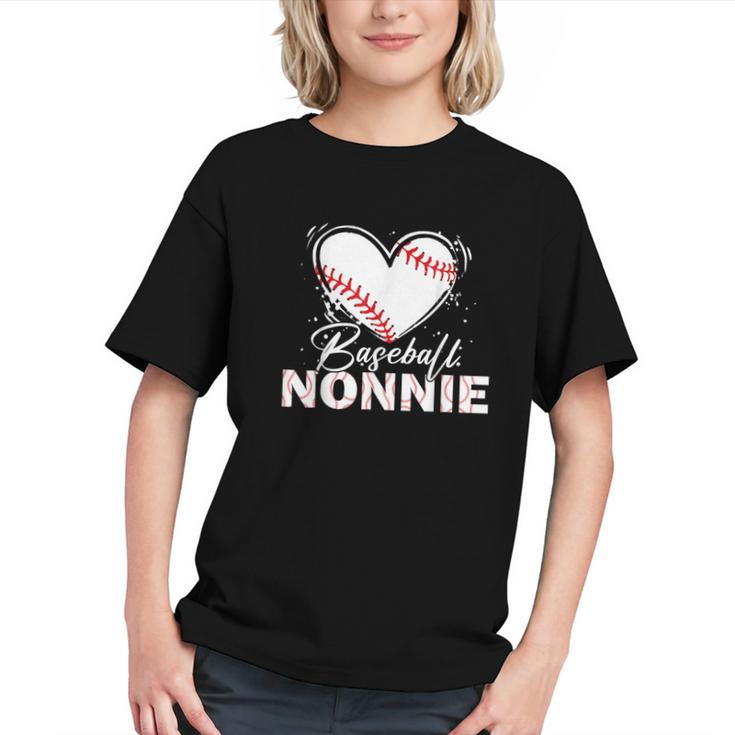Baseball Nonnie Baseball Heart Graphic Youth