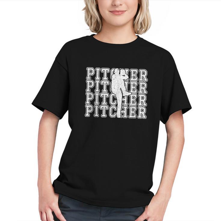 Baseball Pitcher Player Team Sport Lover Family Friends Fans Graphic Youth