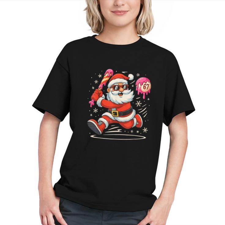 Baseball Santa 67 Baseball Christmas Pajamas Xmas Men Boy 67 Graphic Youth