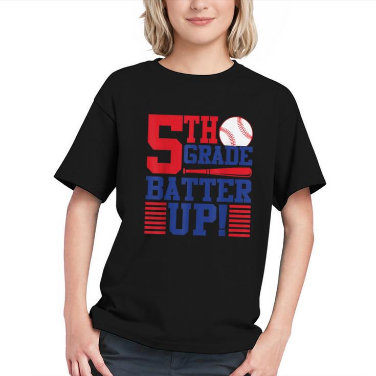 Batter Up for 5th Grade! Back to School Youth T-shirt Batter Up for 5th Grade! Back to School Youth T-shirt