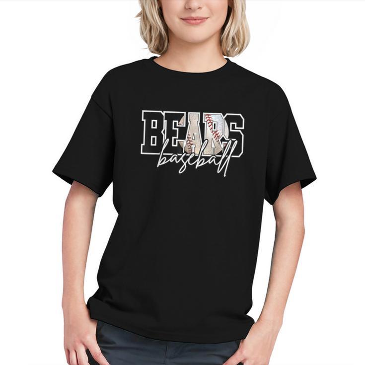 Bears Baseball Mom Game Day School Spirit Bear Pride Graphic Youth