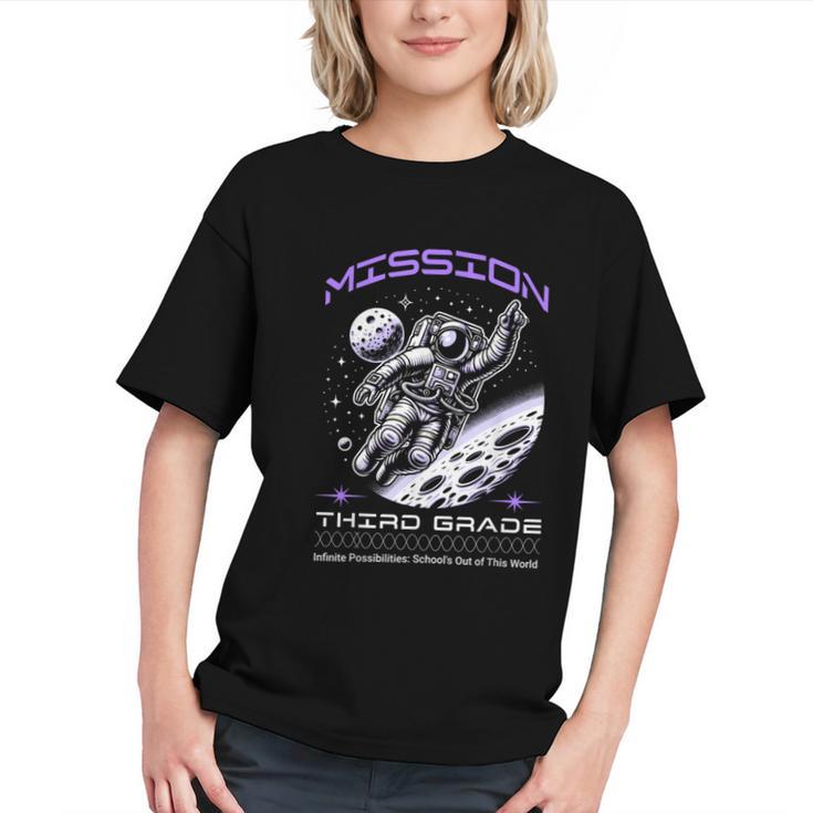 Blast Off Into 3rd Grade Space Rocket Youth T-Shirt