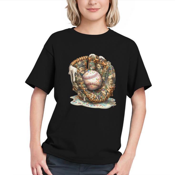 Camo Baseball Gloves Lifestyle 101 Apparel Drip Ice Cream Graphic Youth