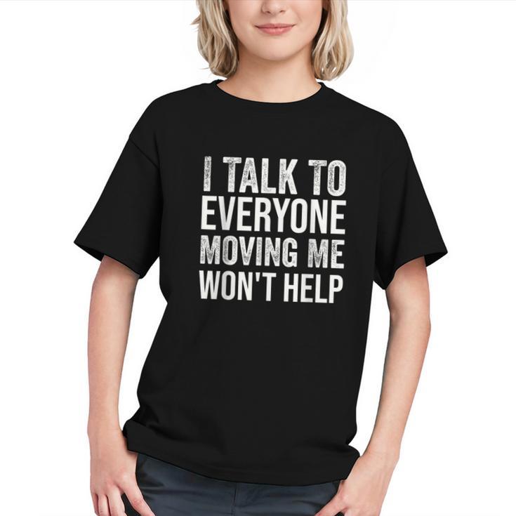Can't Stop Talking! Back to School Youth T-shirt