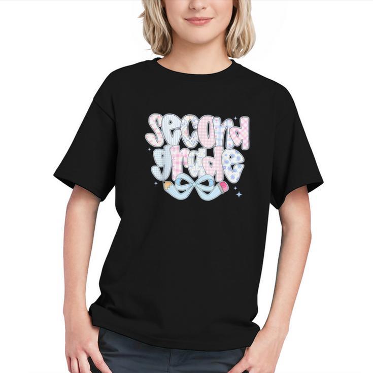 Charming Coquette Bow 2nd Grade Back to School Youth T-shirt