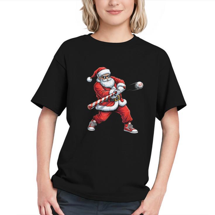 Christmas Baseball Player Santa Xmas Boys Men Toddler Graphic Youth