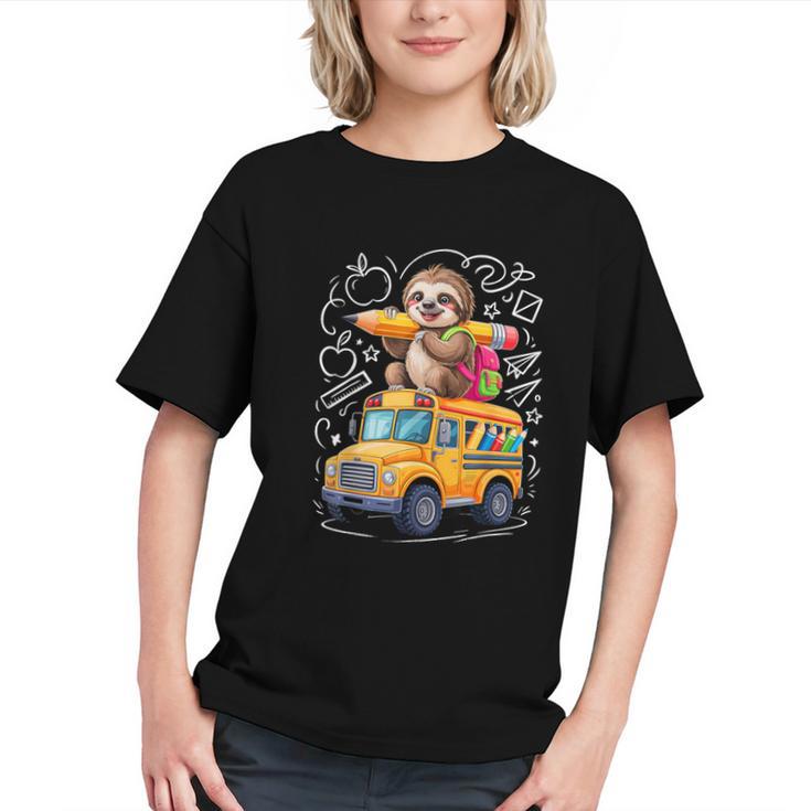 Cruising Through 100 Days! Sloth Back to School Youth T-shirt Cruising Through 100 Days! Sloth Back to School Youth T-shirt