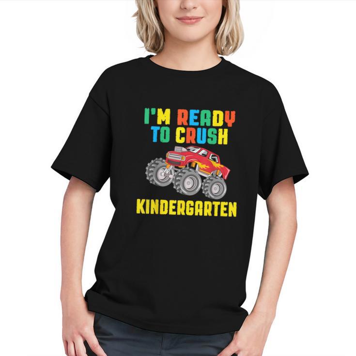 Crush Kindergarten! Dinosaur Back to School Youth T-shirt