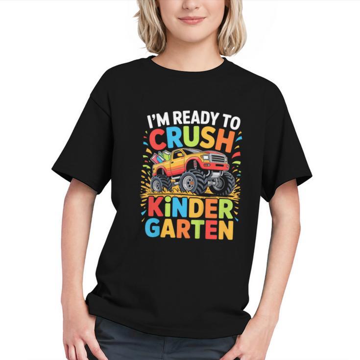 Crush Kindergarten! Fun Back to School Youth T-shirt