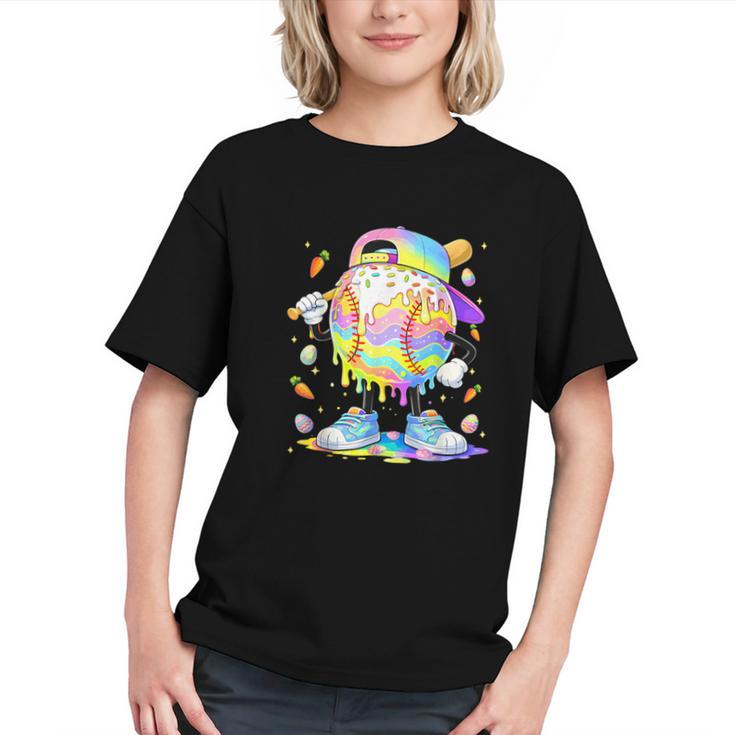 Cute Easter Baseball Ice Cream Boys Girls Kids Graphic Youth