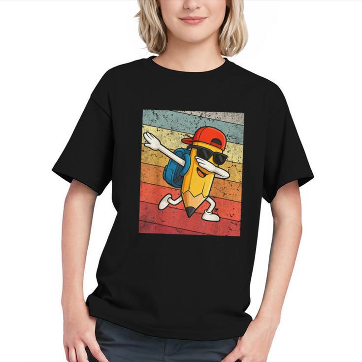 Dab into the First Day! Funny Pencil Back to School Youth T-shirt