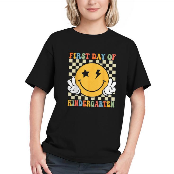 First Day Of Kindergarten Retro Back To School Girls Kids Graphic Youth First Day Of Kindergarten Retro Back To School Girls Kids Graphic Youth