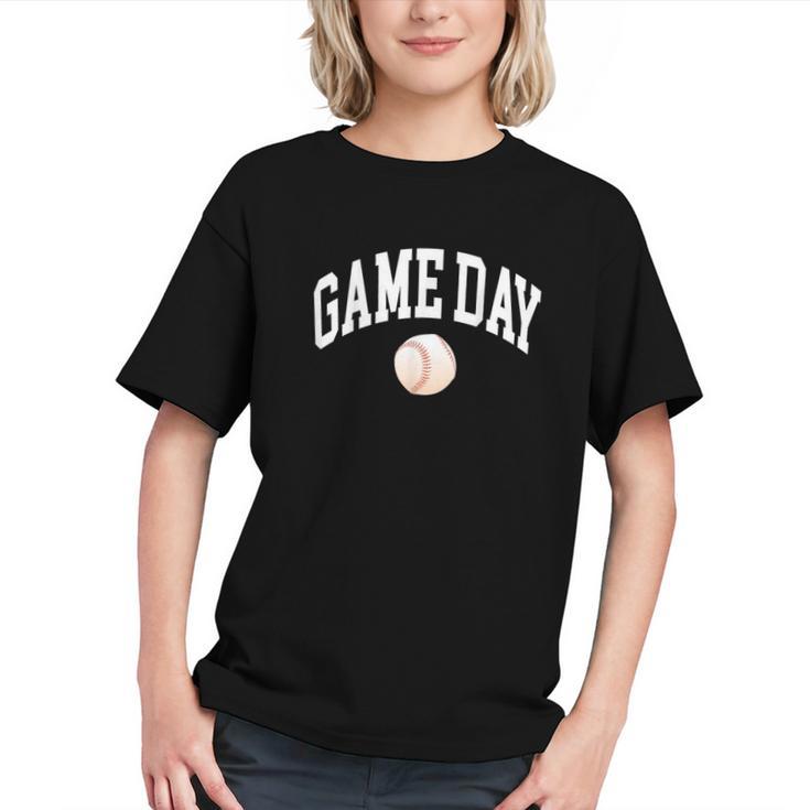 Game Day Baseball Player And Fan Graphic Graphic Youth