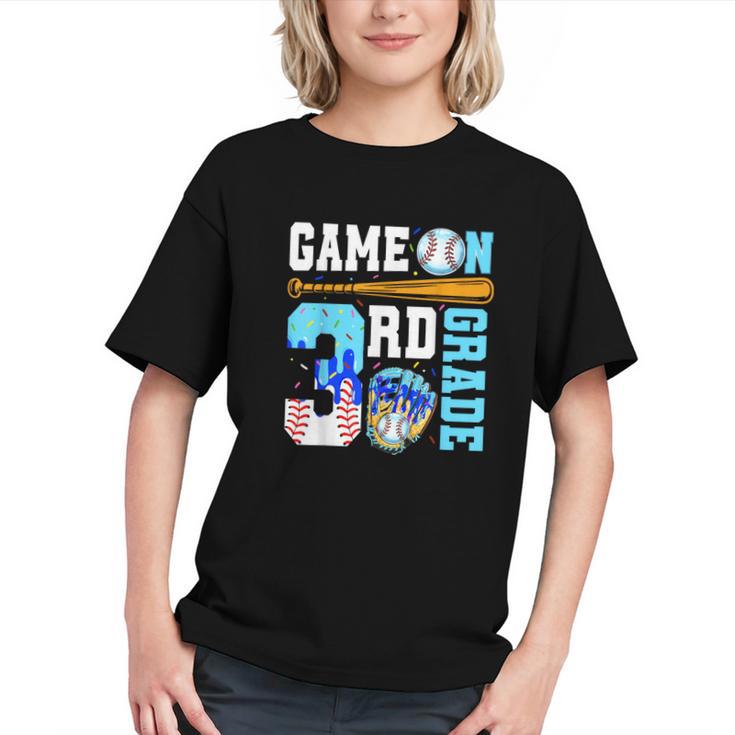 Game On for 3rd Grade! Baseball Drip Youth T-Shirt