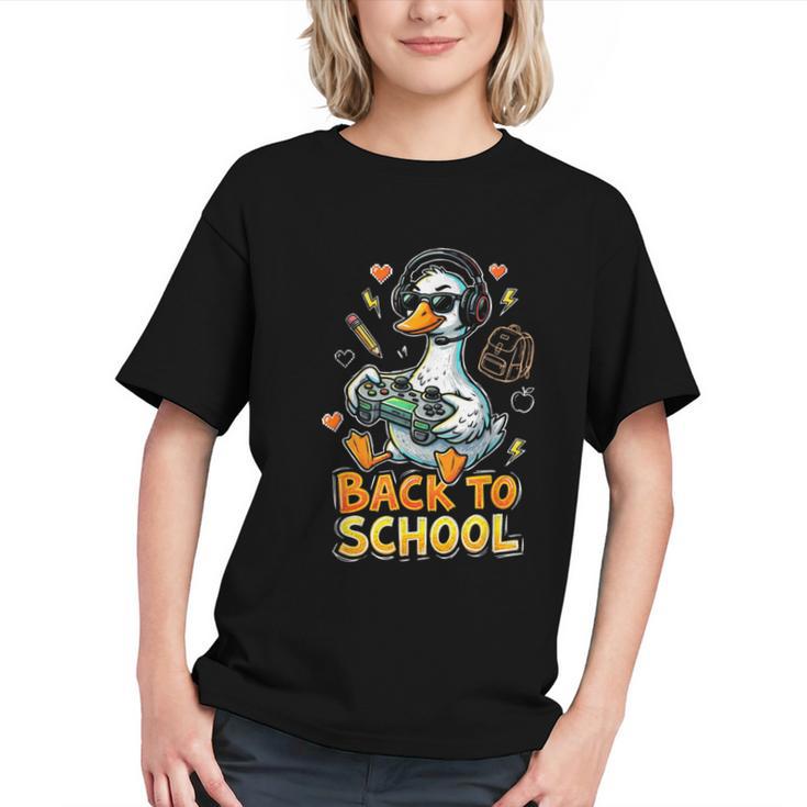 Gamer Goose Back to School Kindergarten Youth T-shirt