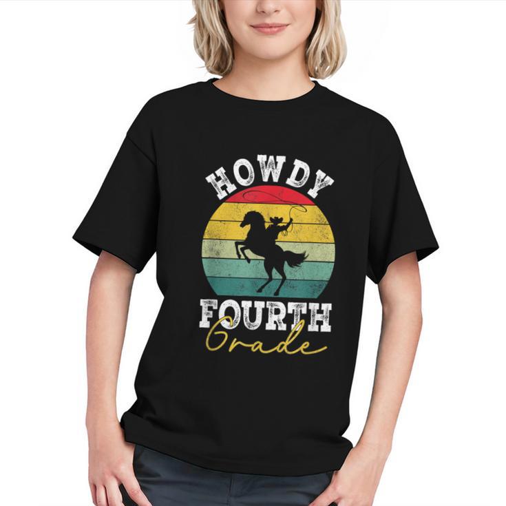 Giddy Up for 4th Grade! Back to School Cowboy Youth T-Shirt