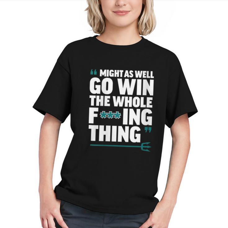 Might As Well Go Win The Whole Thing Baseball Apparel Graphic Youth